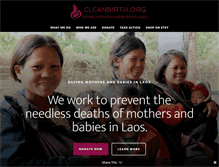 Tablet Screenshot of cleanbirth.org
